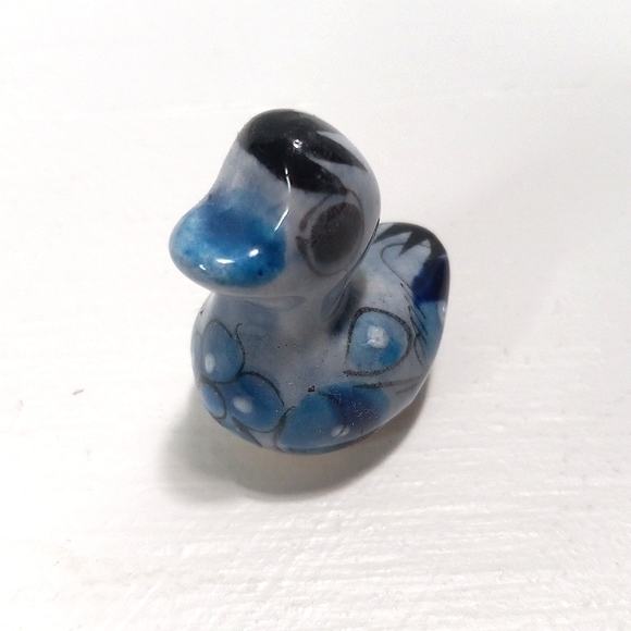 Vintage Art Miniature Hand Painted Mexican Tonala Duck - Picture 2 of 3